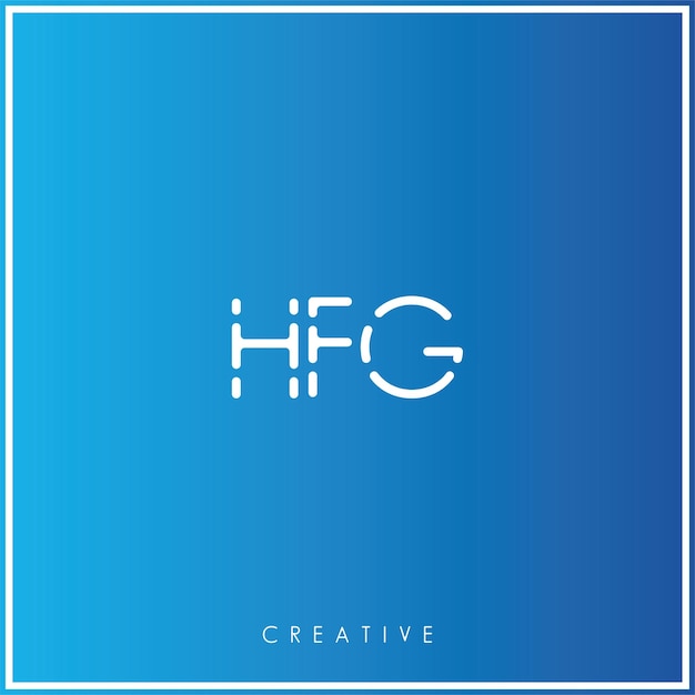 Hfg Premium Vector Latter Logo Design Creative Logo Wektor Ilustracja Logo Kreatywny Monogram