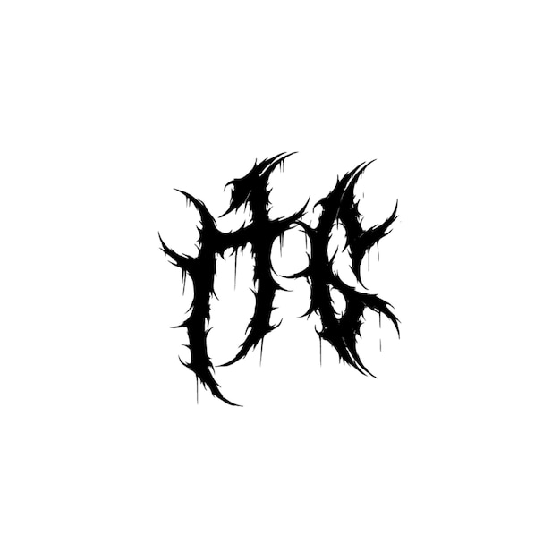 HG monogram logo projekt litery tekst nazwa symbol monochromatyczny logotyp alfabet znak prosty logo