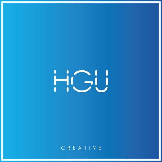 Hgu Premium Wektor Latter Logo Design Kreatywne Logo Wektor Ilustracja Logo Kreatywne Monogram