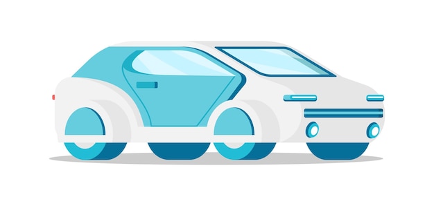 Plik wektorowy hi tech elektryczny hatchback coupe samochód izometryczny wektor ilustracja futurystyczny wygodny samochód