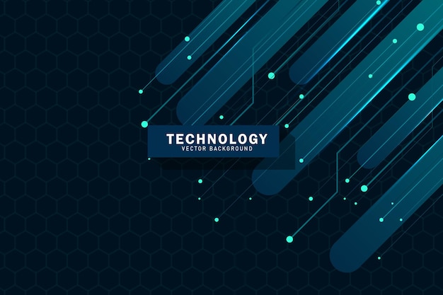 High-tech geometryczne i połączenie systemu tła z danymi cyfrowymi