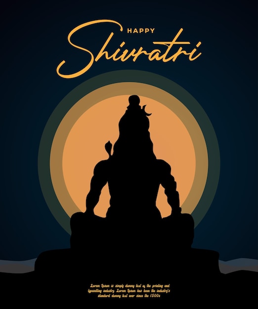 Hinduskie święto Maha Shivratri Ilustracja Wektorowa Shivratriego