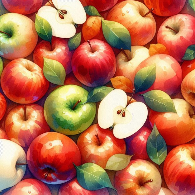 Plik wektorowy hiperrealistyczny świeżo czerwony kolorowy wektor jabłka owoców ilustracja izolowane przezroczyste tło