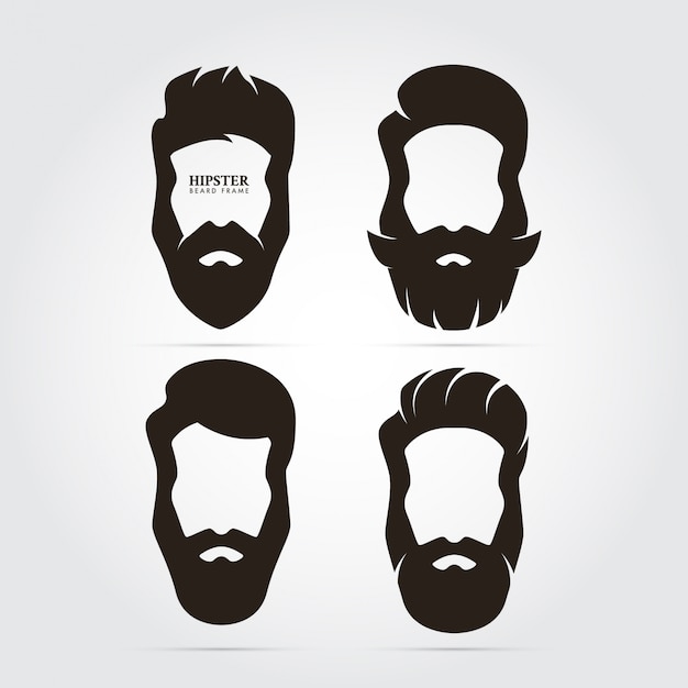 Hipster Hair And Beard Collection