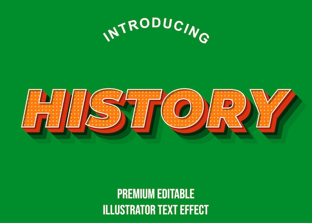 Historia Pomarańczowy efekt tekstowy