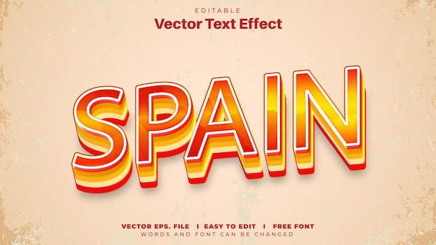 Hiszpania Edytowalny Tekst