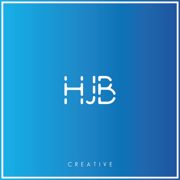 Hjb Premium Vector Latter Logo Design Creative Logo Wektor Ilustracja Logo Kreatywny Monogram