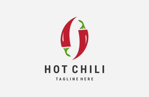 Plik wektorowy hot chili logo ikona projekt szablonu ilustracji wektorowych