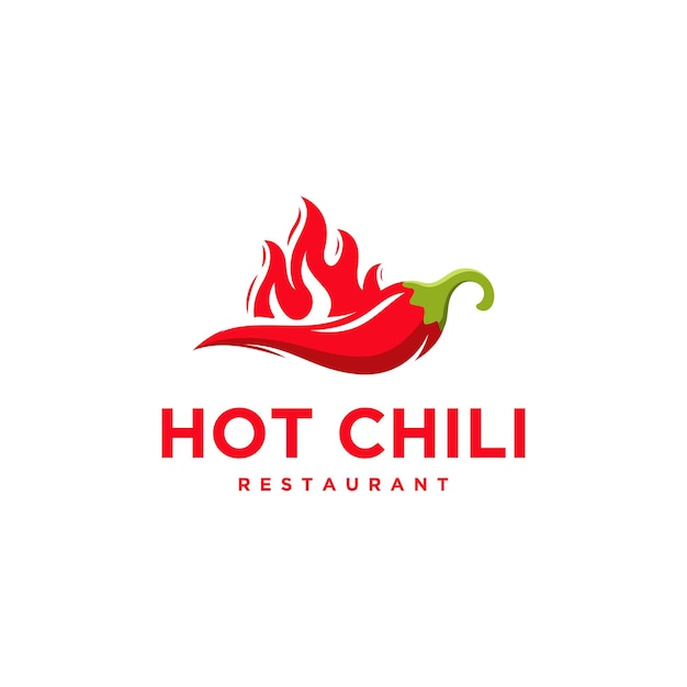 Plik wektorowy hot chili logo wektor logo fire chili logo symbol ikona symbol restauracji przyprawy żywności