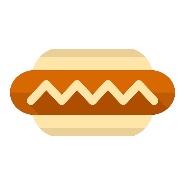 Plik wektorowy hot dog ikona w stylu płaski kolor