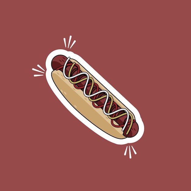 Plik wektorowy hot dog vector