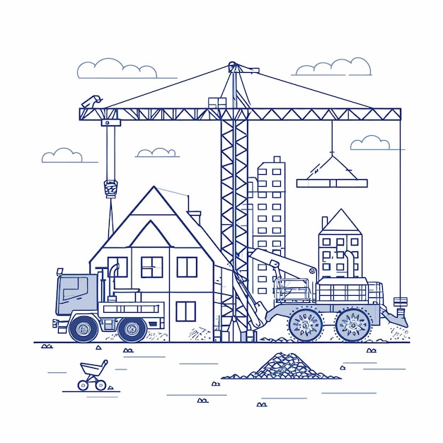House_constructionheavy_building_machines_line