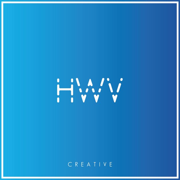 HWV Premium Vector Latter Logo Design Creative Logo Wektor Ilustracja logo Kreatywny Monogram