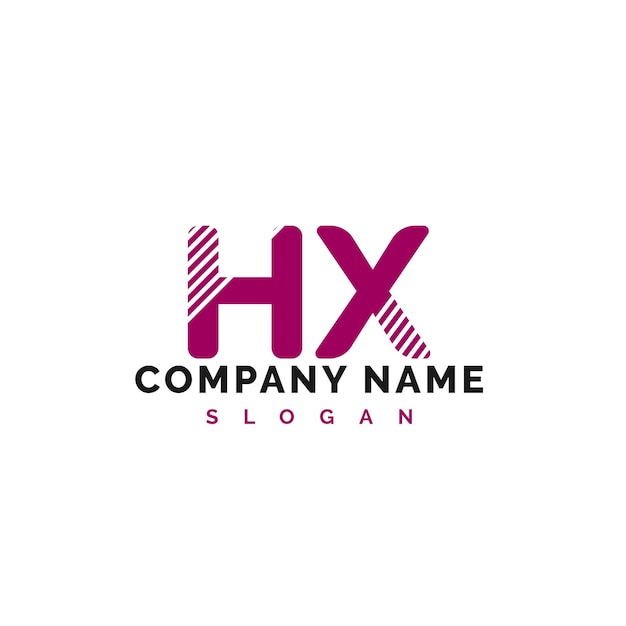 Plik wektorowy hx letter logo design hx letter logo wektor ilustracja wektor