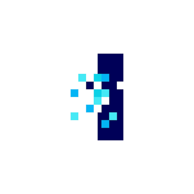 I List Pikselowy Cyfrowy 8-bitowy Logo Wektor Ikona Ilustracja