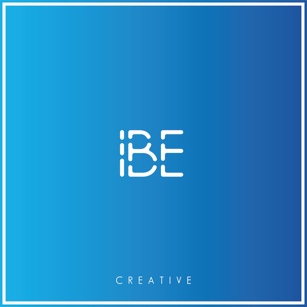 Plik wektorowy ibe premium vector latter logo design creative logo wektor ilustracja logo kreatywny monogram