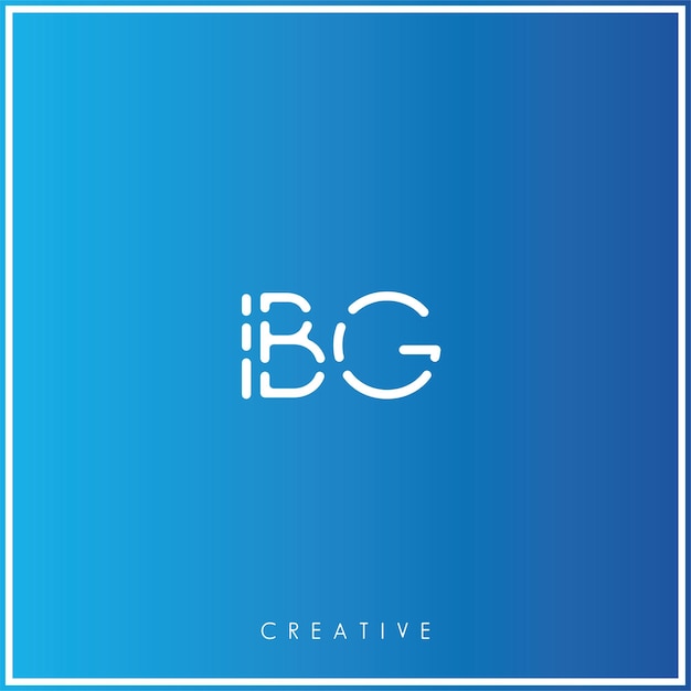 Plik wektorowy ibg premium vector latter logo design creative logo wektor ilustracja logo kreatywny monogram