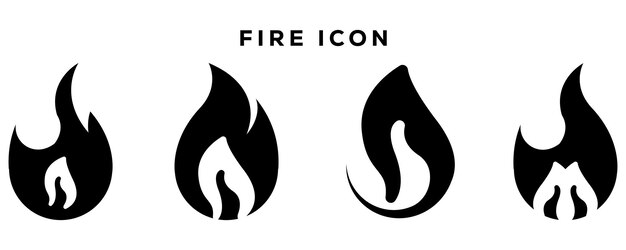 Plik wektorowy icon art fire icon set fire icon vector set fire