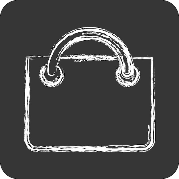 Plik wektorowy icon shopping bag związany z sklepem internetowym symbol kredy styl prosty sklep ilustracji