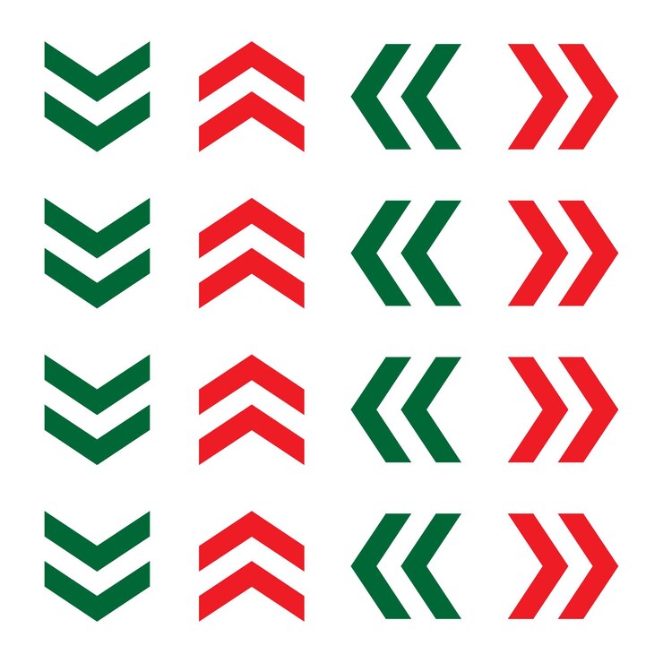 Icono de flecha gran conjunto de flechas planas