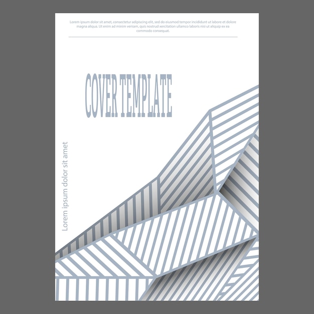 Plik wektorowy idea abstrakcyjnej geometrii szablon do kreatywnego projektowania okładki broszury lub broszury