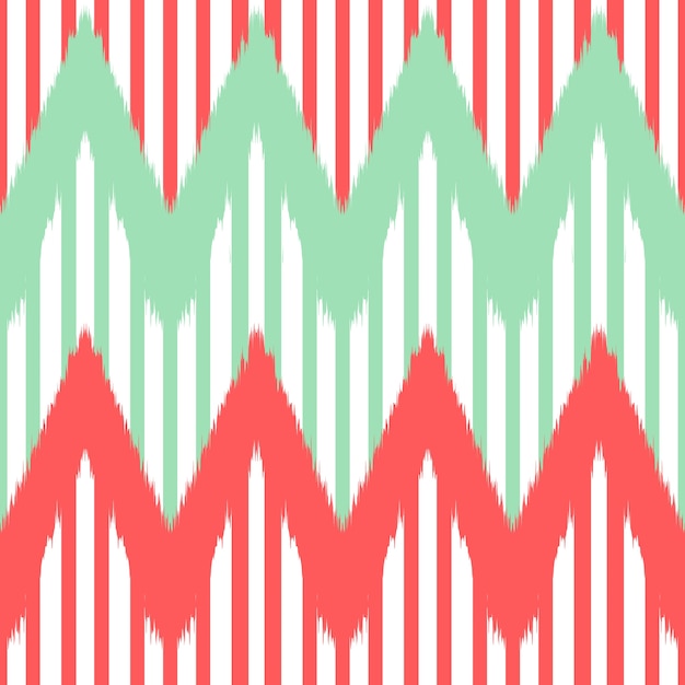 Ikat Seamless Pattern Design