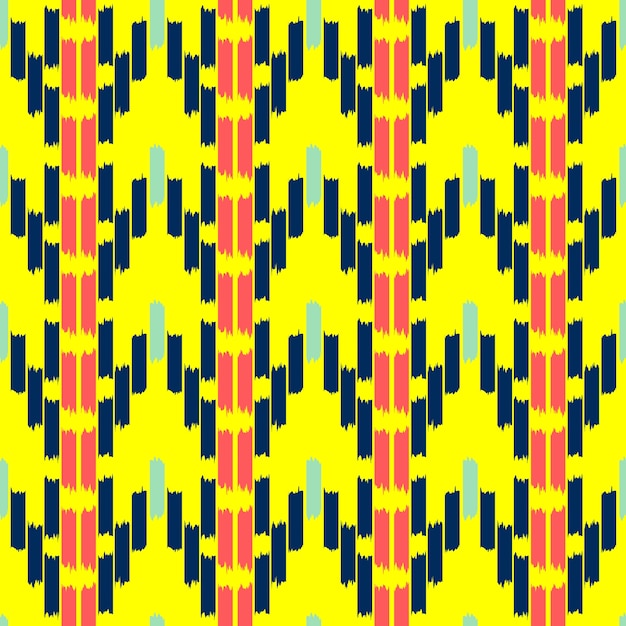 Ikat Seamless Pattern Design