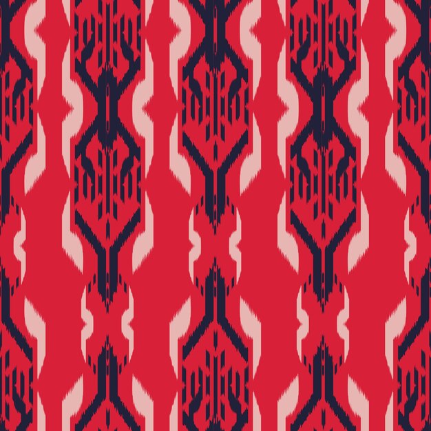 Ikat Seamless Pattern Design