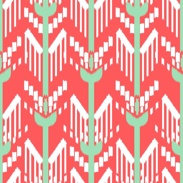 Ikat Seamless Pattern Design