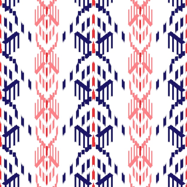 Ikat Seamless Pattern Design