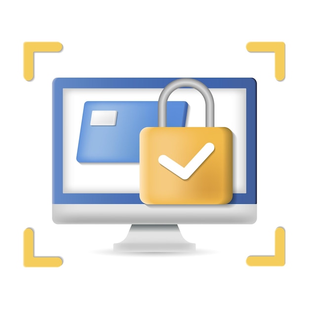 Ikona 3D Security 3d ilustracja z kolekcji e-commerce Creative 3D Security 3d ikona do projektowania szablonów stron internetowych, infografiki i nie tylko