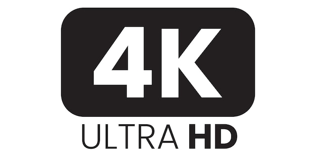 Ikona 4k Uhd Na Przezroczystym Tle