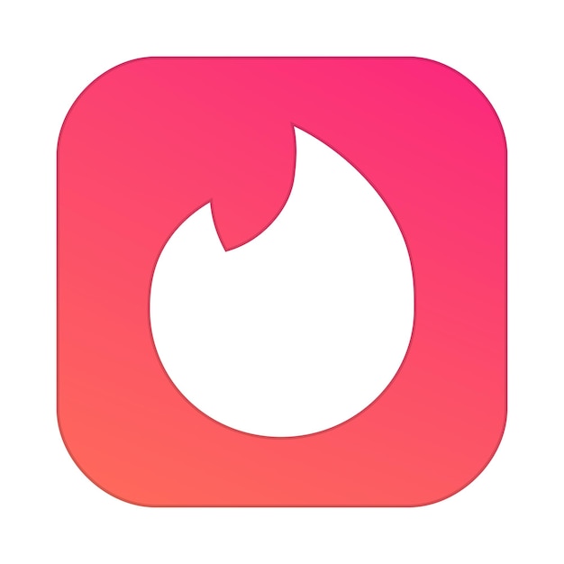 Plik wektorowy ikona aplikacji tinder logo aplikacji randkowej