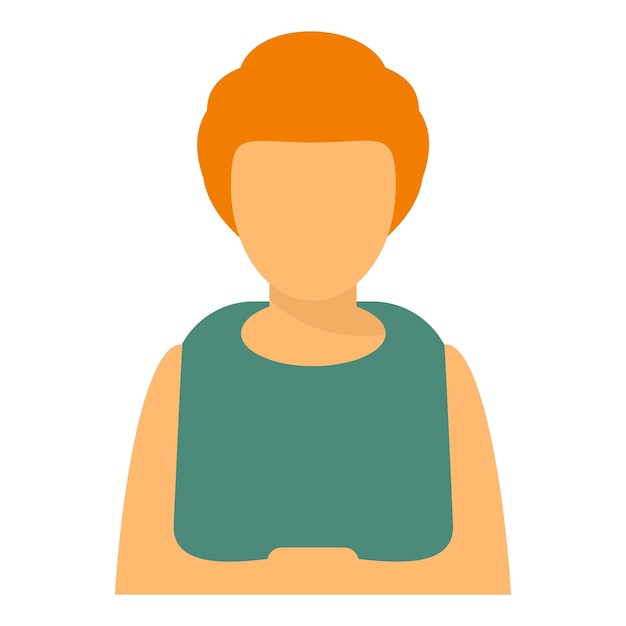 Plik wektorowy ikona awatara kobiety płaska ilustracja ikony wektorowej awatara kobiety do projektowania stron internetowych