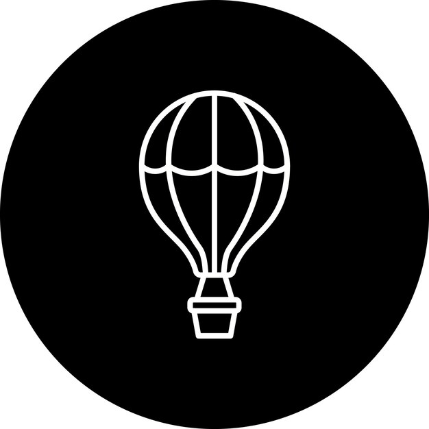Ikona balonu gorącego powietrza