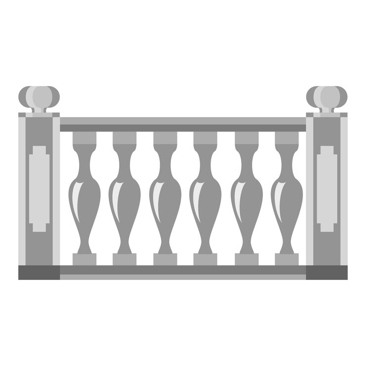 Wektor ikona balustrady ilustracja kreskówkowa przedstawiająca ikonę wektora balustrady dla sieci web
