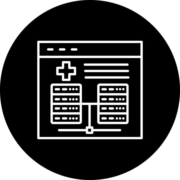 Ikona bazy danych online