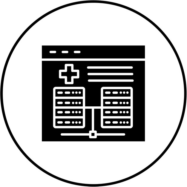 Ikona bazy danych online