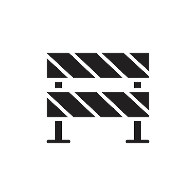 Ikona blokady drogowej zestaw Line Art Logo