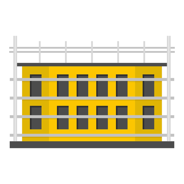 Plik wektorowy ikona budowy szkoły płaska ilustracja ikony wektora budowy szkoły dla sieci web