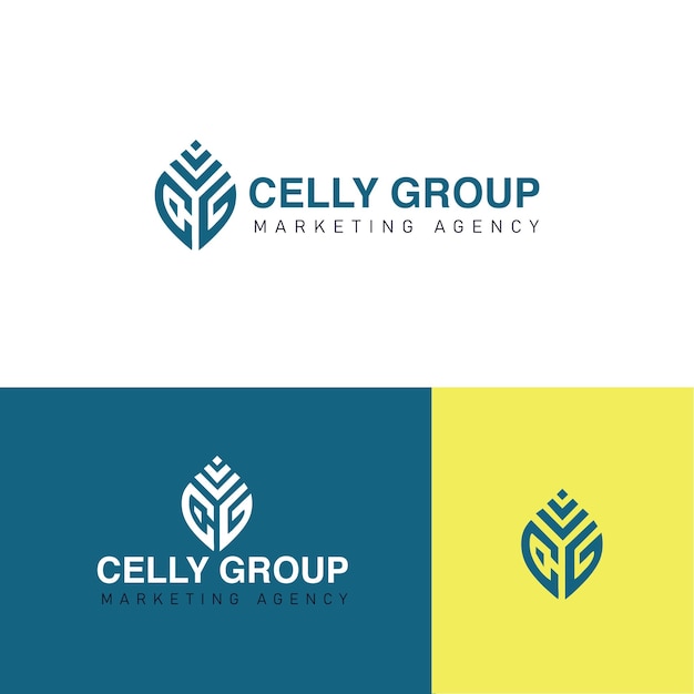 Plik wektorowy ikona cally group związana z minimalnym szablonem projektu logo