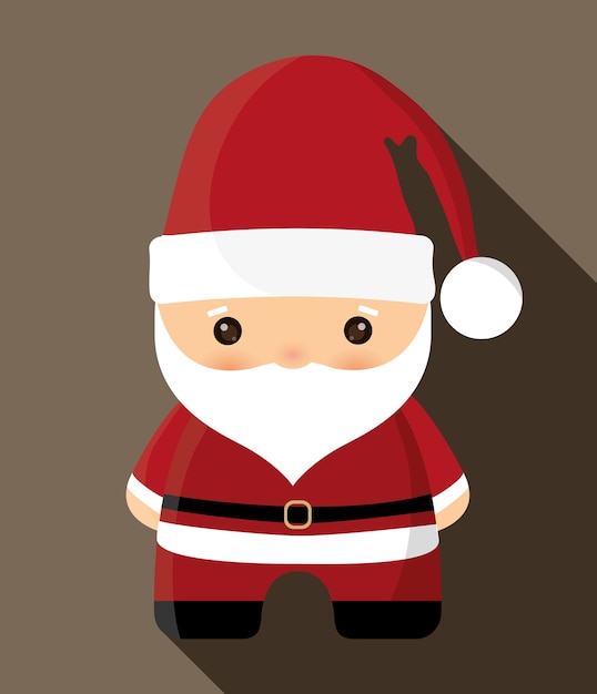 Ikona Cartoon Santa.