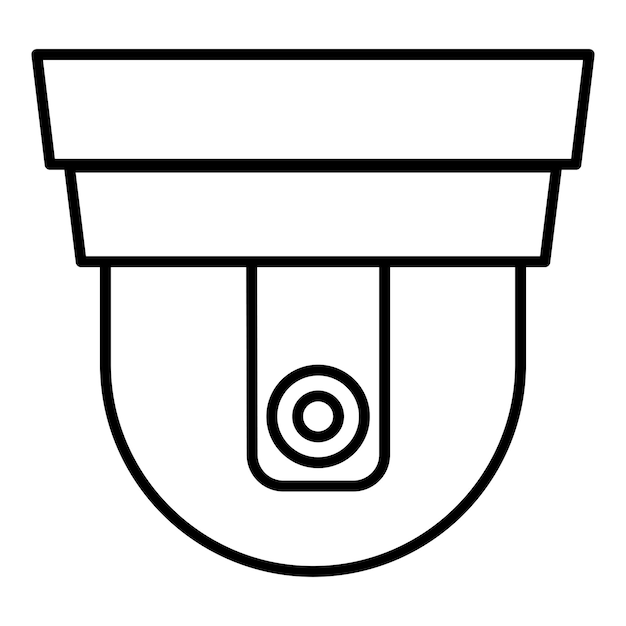 Ikona Cctv Wektor Symbol Aparatu Bezpieczeństwa