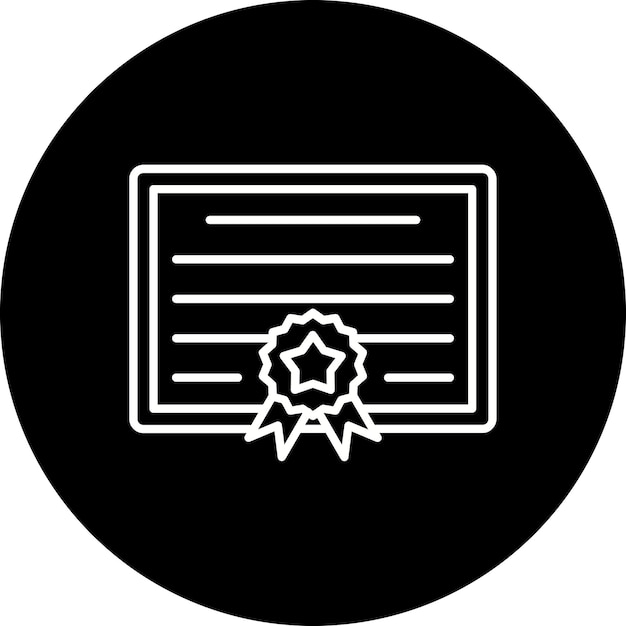Plik wektorowy ikona certyfikatu