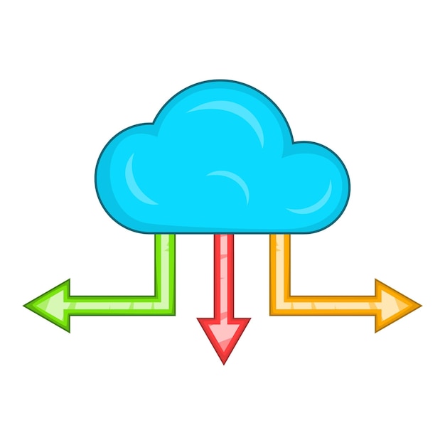 Ikona Chmury I Strzałek Ilustracja Wektorowa Ikony Chmury I Strzałek Dla Projektowania Stron Internetowych