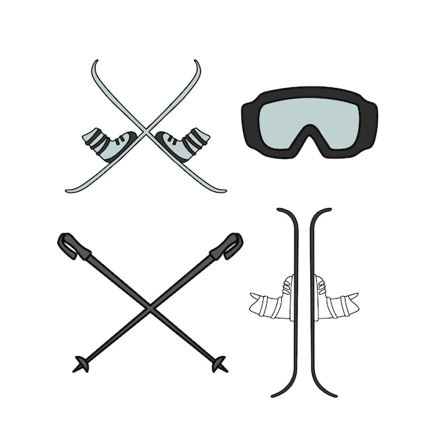 ikona designu snowboard