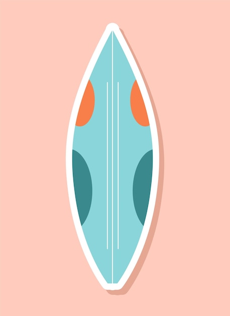 Plik wektorowy ikona deski surfingowej