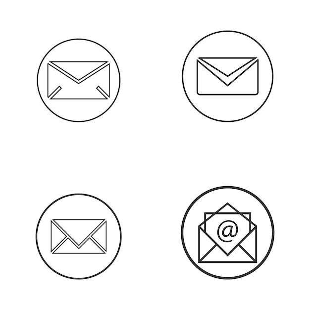 Plik wektorowy ikona e-maila symbol graficzny symboli e-mail dla kolekcji ikon internetowych