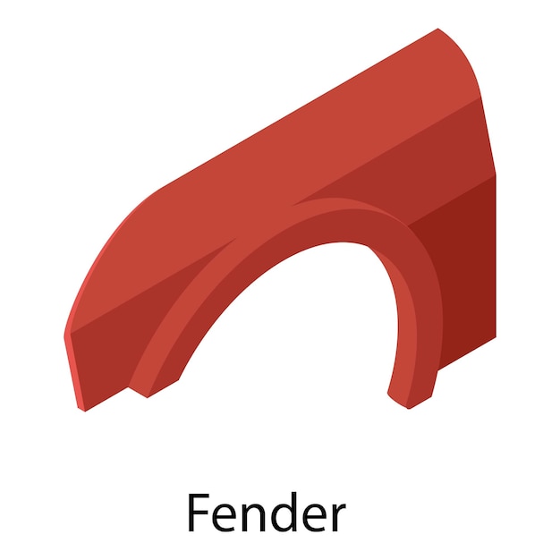 Ikona Fender Izometryczna Ikona Wektora Fender Dla Projektowania Stron Internetowych Izolowana Na Białym Tle