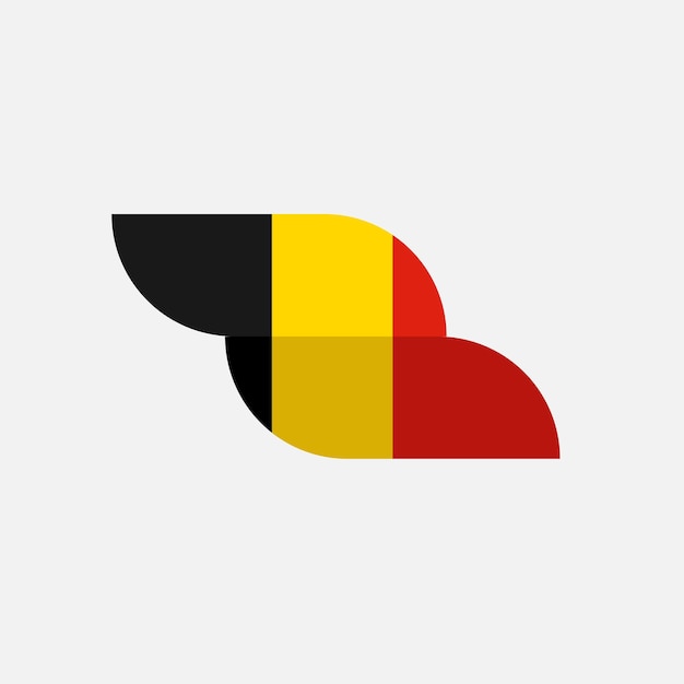 Plik wektorowy ikona flagi belgii